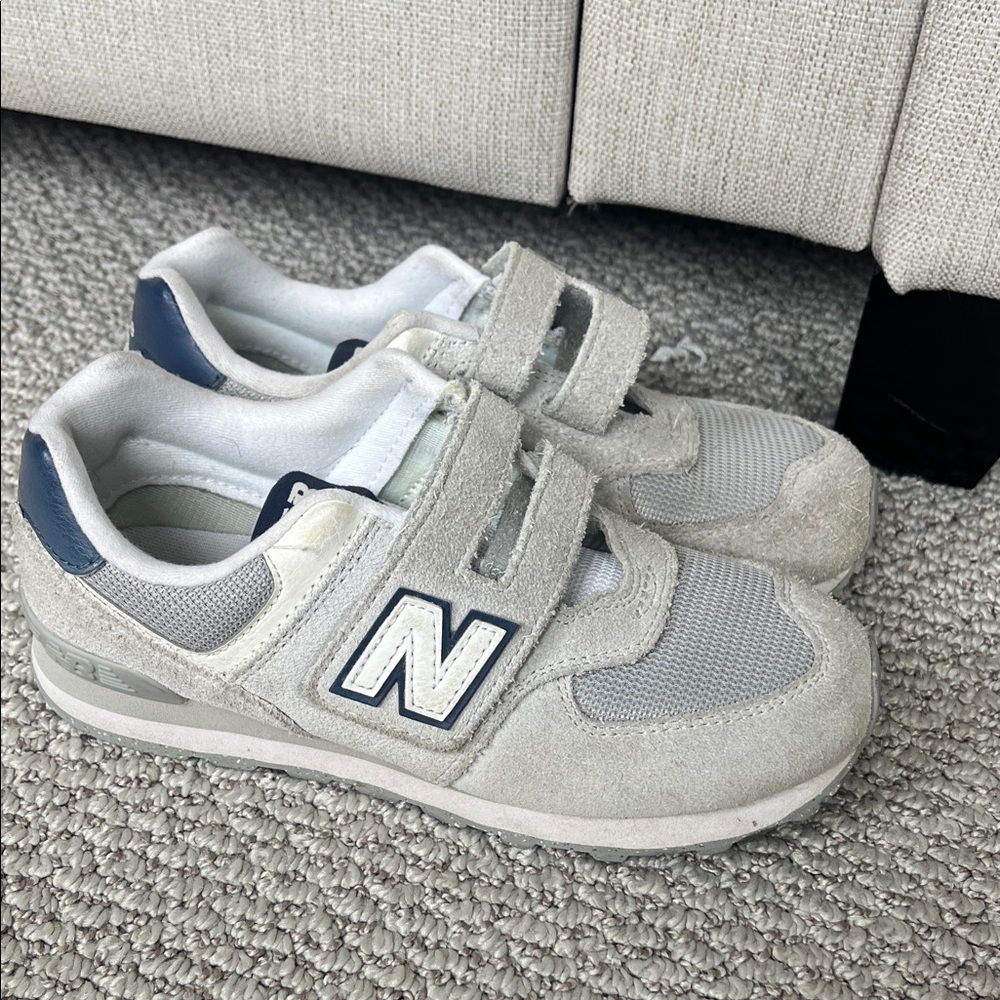New Balance Kids' Sneakers in Gray and Navy